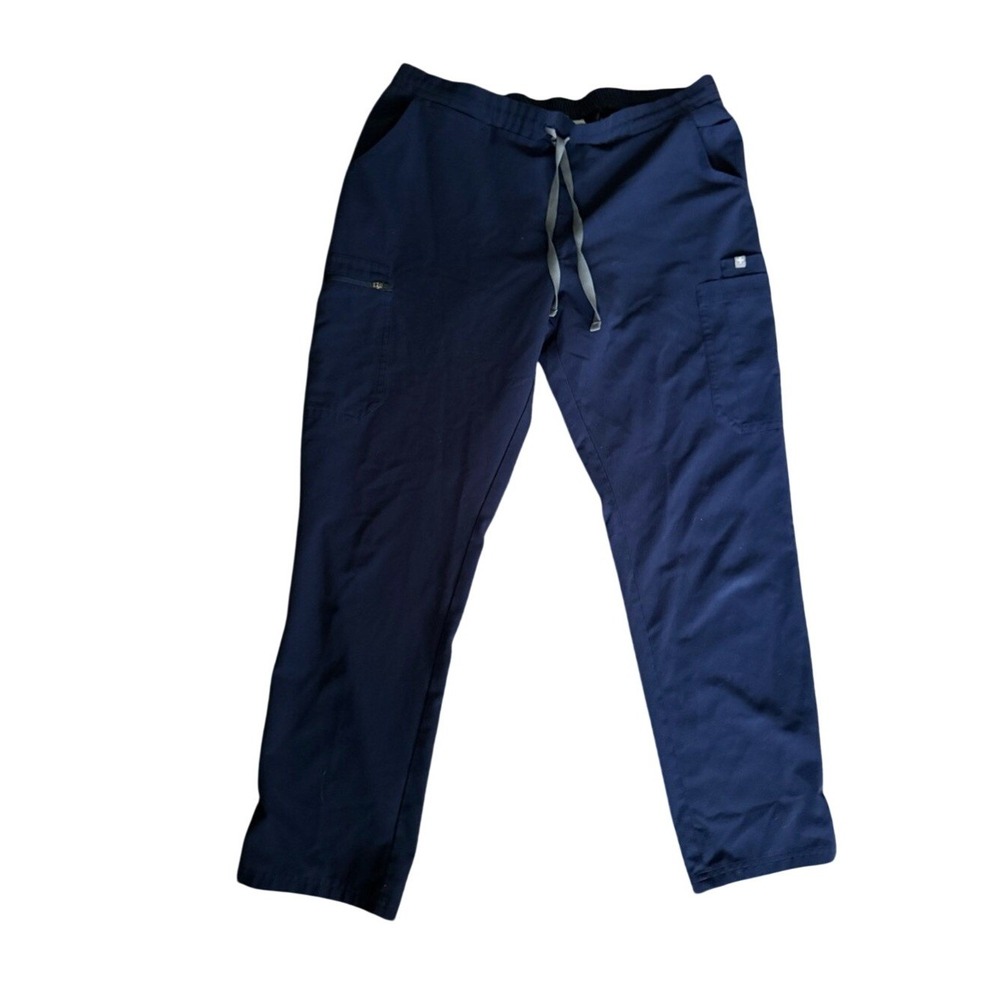 FIGS Technical Collection Scrub Pants Navy Blue Cargo Medical Men Large L